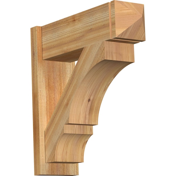 Ekena Millwork Balboa Rough Sawn Arts and Crafts Outlooker, Western Red Cedar, 8"W x 26"D x 26"H OUT08X26X26BOA03RWR - main